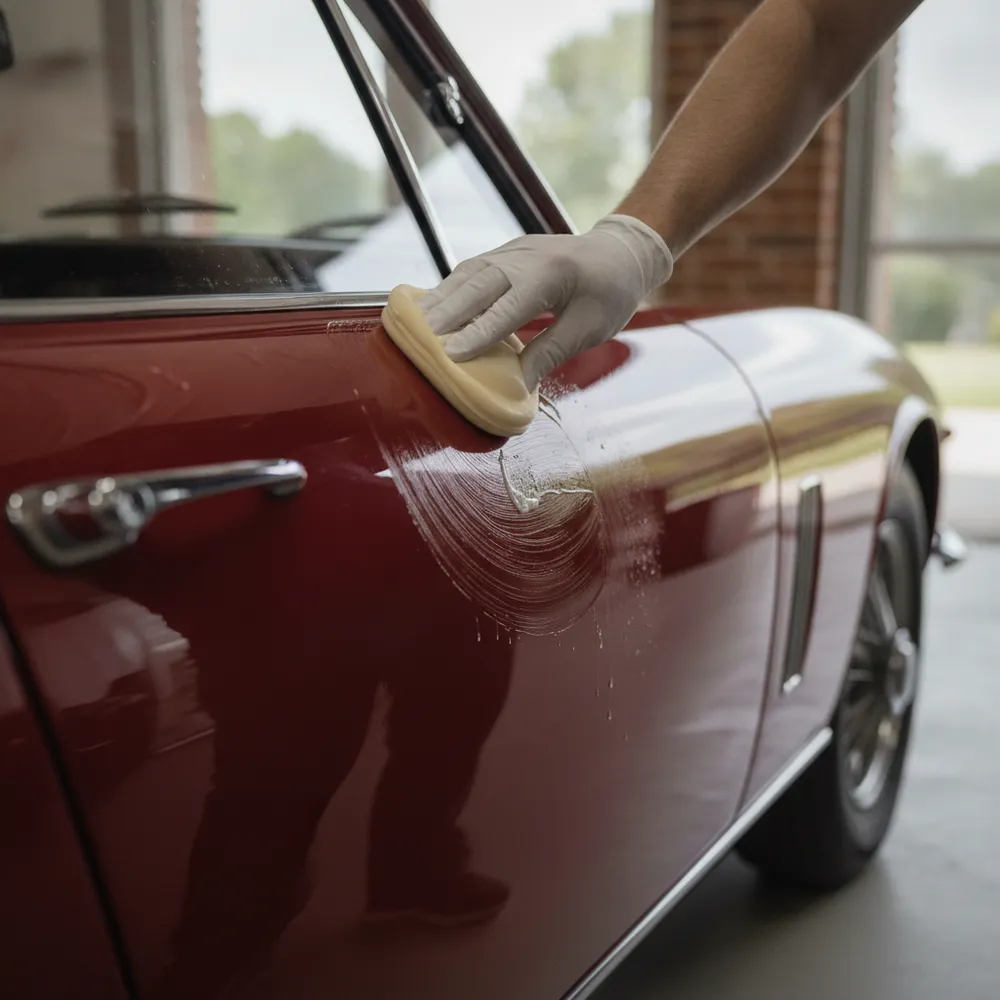 Entretien de la carrosserie d'une voiture de collection