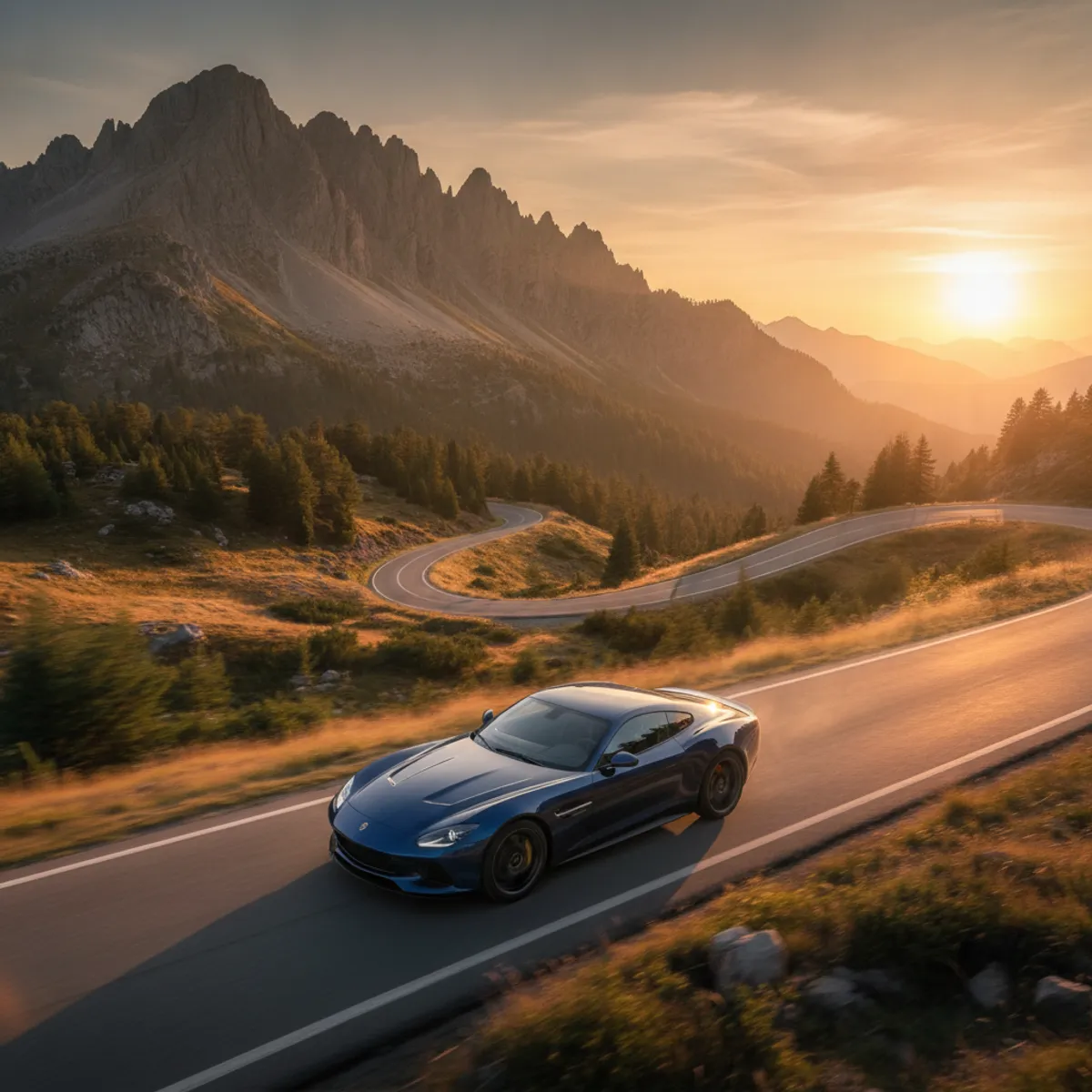 Voiture de sport d'occasion sur une route, sélection sous 30000 euros