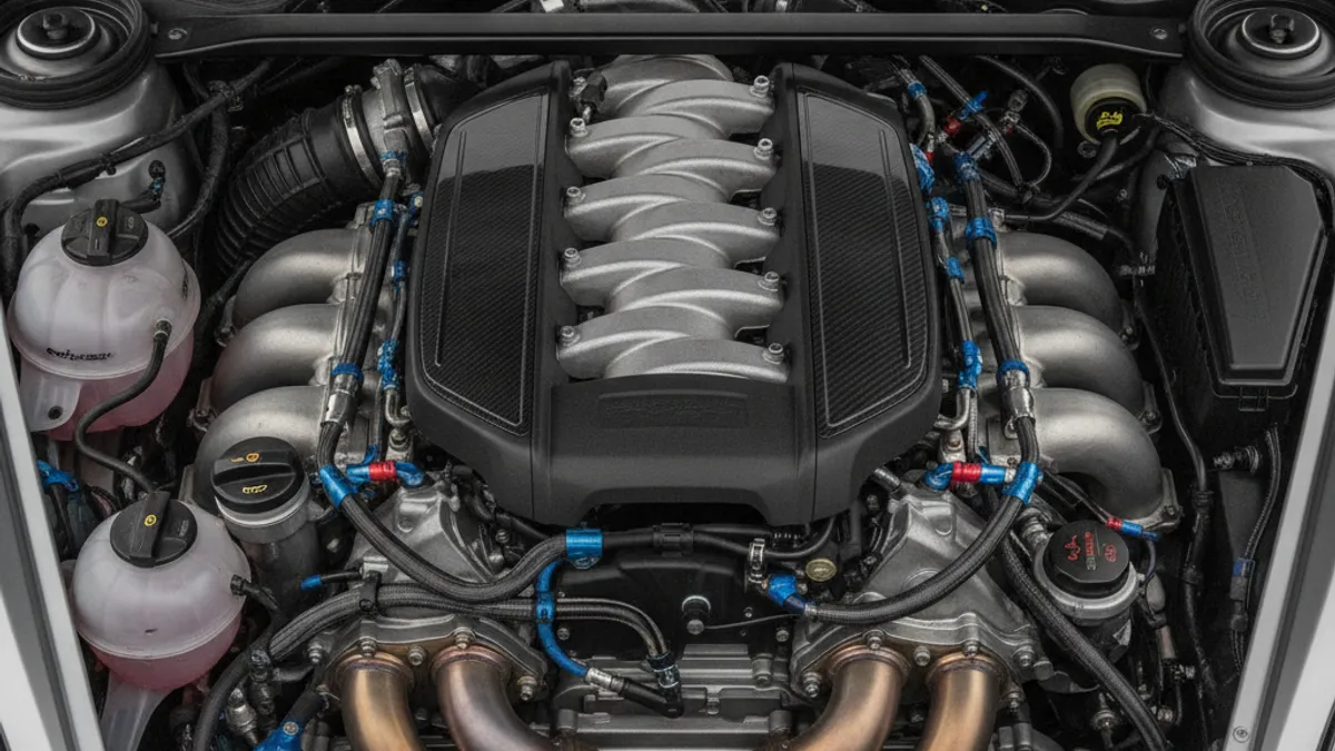 Moteur flat-6 4.0 atmosphérique de la Porsche 718 Cayman GTS