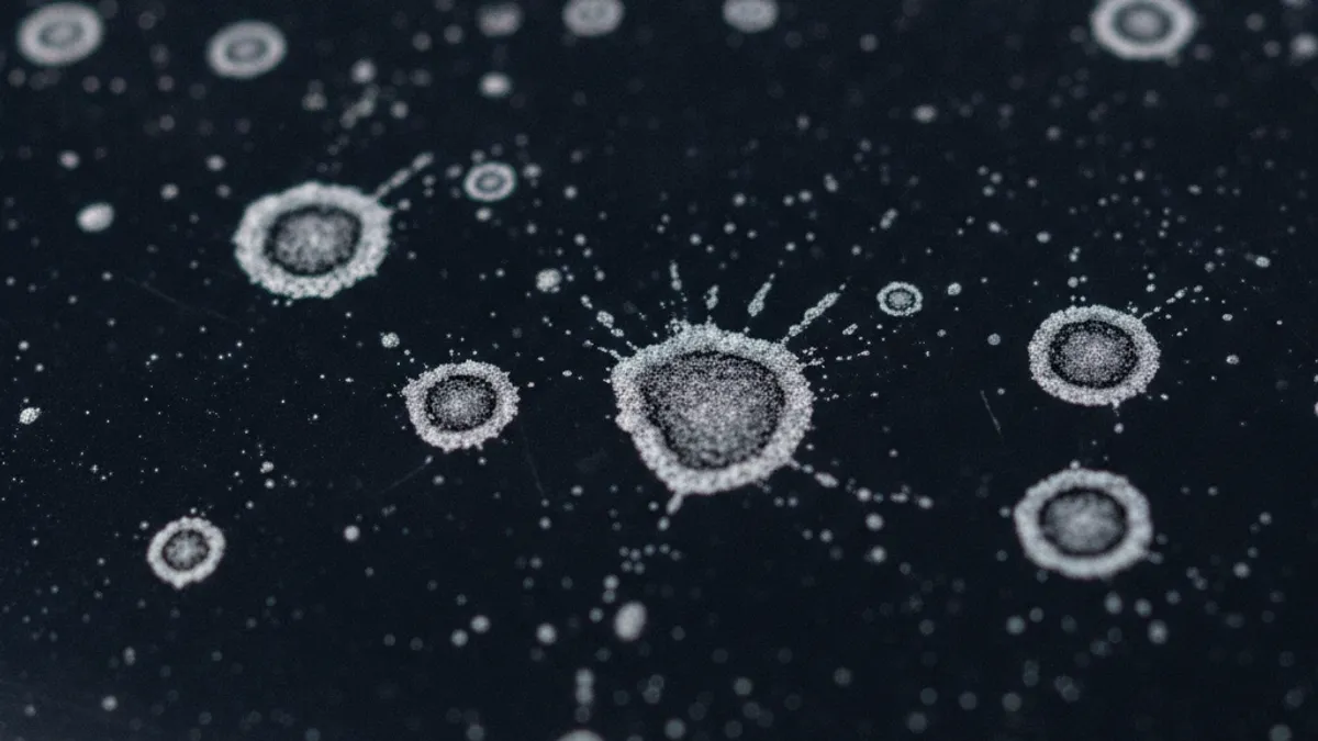 Traces de calcaire et taches d'eau sur carrosserie de voiture vue de détail