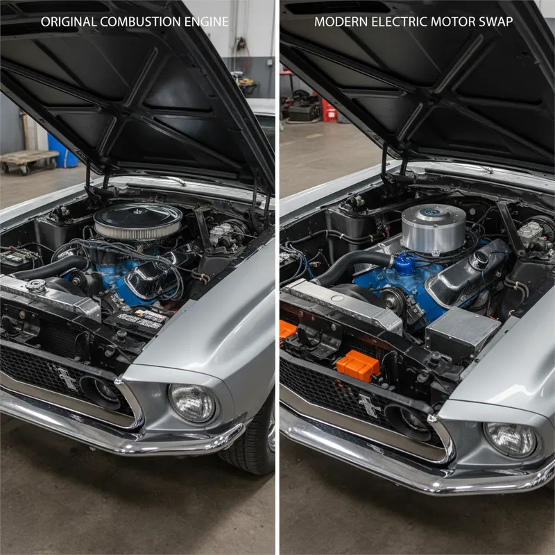 Comparaison moteur thermique vs électrique voiture classique